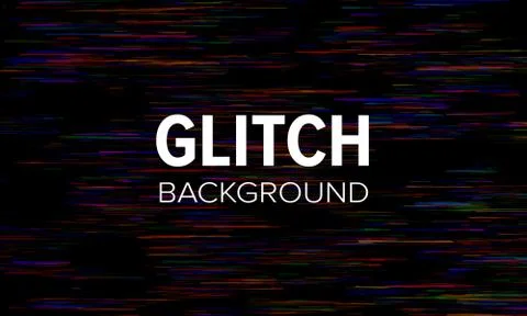 Glitch style dark abstract background. Distorted pixels vector wallpaper Stock Illustration