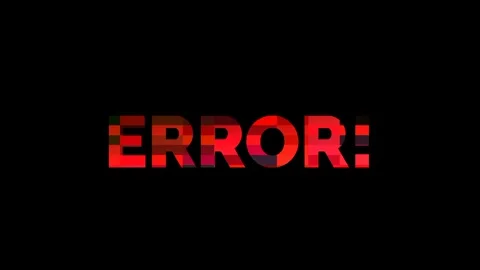 Glitch Style Error Text Stock Footage 336062708