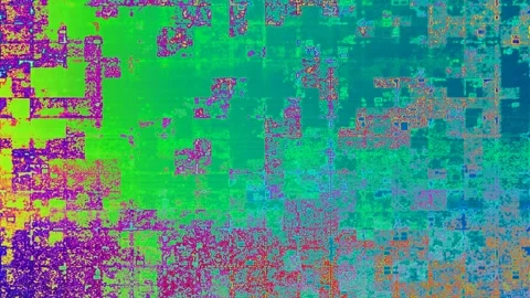 Glitch Subtle Grid Pattern Tile Background Video Stock Footage 302233753