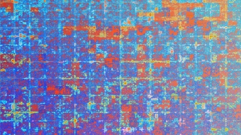 Glitch Subtle Grid Pattern Tile Background Video Stock Footage 302233765