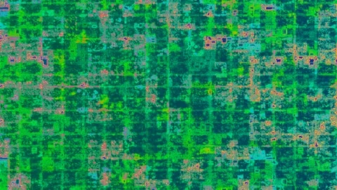 Glitch Subtle Grid Pattern Tile Background Video Stock Footage 302233992