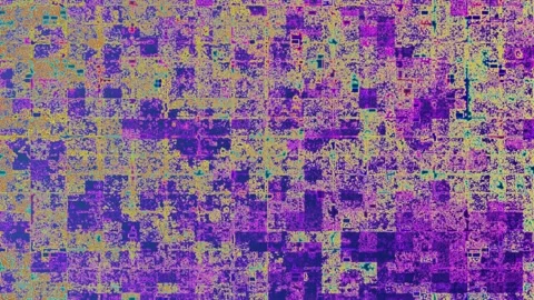 Glitch Subtle Grid Pattern Tile Background Video Stock Footage 302234090