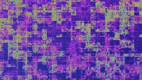 Glitch Subtle Grid Pattern Tile Background Video Stock Footage 302234782