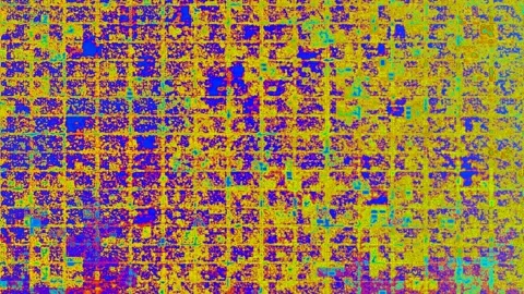 Glitch Subtle Grid Pattern Tile Background Video Stock Footage 302234943