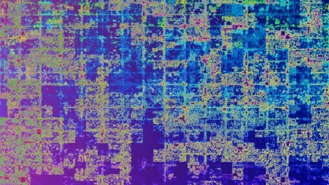 Glitch Subtle Grid Pattern Tile Background Video Stock Footage 302235082