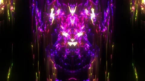 Glitch Symmetric Light Core Stock Footage 326721994