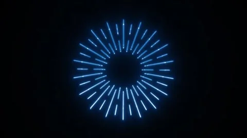 Glitch Technology Digital Sun Logo Reveal Stock Footage 344288115