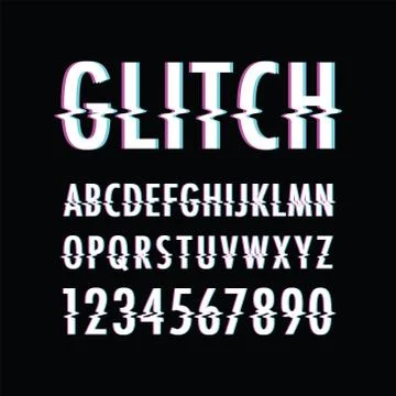 Glitch text background Stock-Illustration
