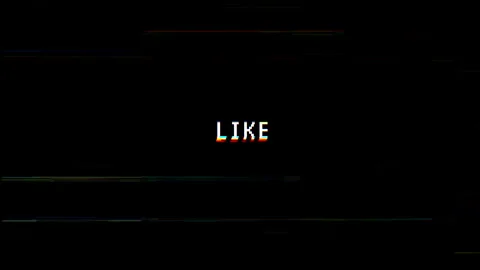 Like glitch text with VHS distortion effect Video stock 320179977