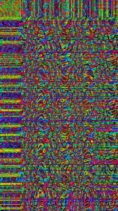 Glitch Texture 4K Vertical — Psychedelic VJ Overlay Seamless Stock Footage 329791330