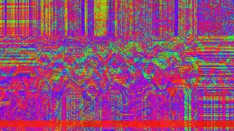 Glitch Texture Background 4K — Psychedelic VJ Overlay Seamless Stock Footage 329819313