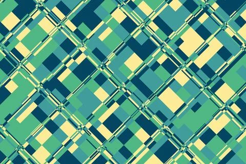 Glitch texture with broken lines and displaced blocks forming a dynamic abs.. Stock Illustration