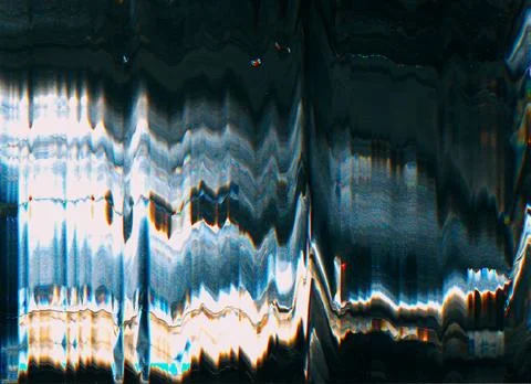Glitch texture digital artifacts color noise dark Illustration