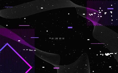 Glitch texture. Digital video error. Modern abstract distortion. Geometric Stock Illustration