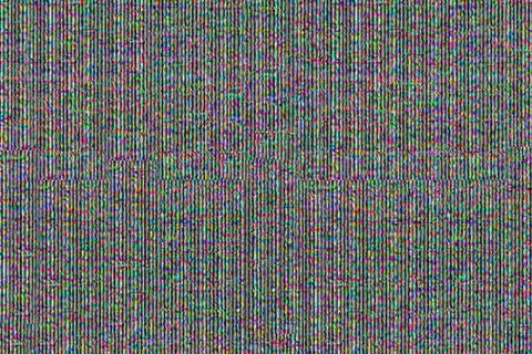 Glitch texture with multi-colored pixels on the screen surface Stock Illustration