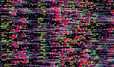 Glitch Texture pixel noise. Test TV Screen Digital VHS Background. Error Stockillustratie