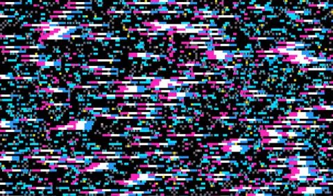 Glitch Texture pixel noise. Test TV Screen Digital VHS Background. Error Stock Illustration