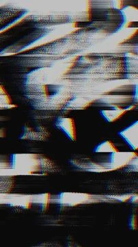 Glitch Texture with RGB Split and Scanline Distortion Overlays Illustrazione stock