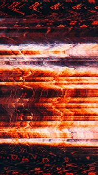 Glitch texture screen distortion red analog noise Stock Illustration