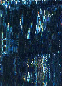 Glitch texture static noise blue orange defect Stock Photos