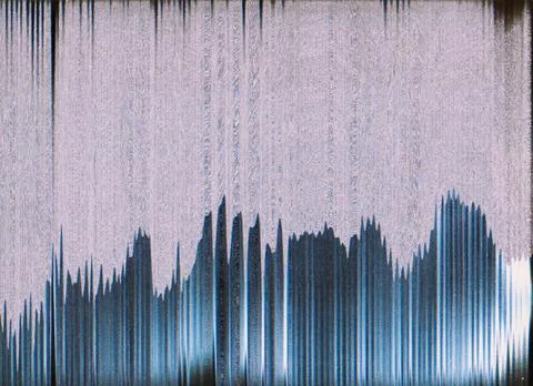 Glitch texture static noise blue gray line overlay Stock Photos