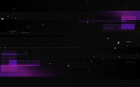 Glitch texture. Tech poster template. Digital color shapes and dots. Futuri.. イラスト素材