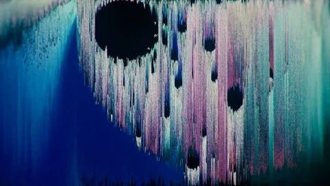 Glitch texturized multicolored twitchy looping background Stock Footage 79201811
