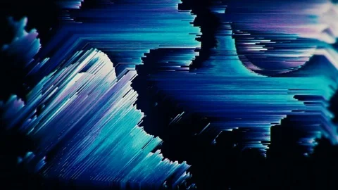 Glitch texturized multicolored twitchy looping background Stock Footage