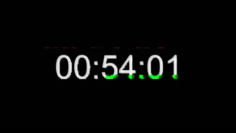 Glitch Timecode. Glitch effect. Timecode countdown glitch malfunction real time Stock Footage 156441677