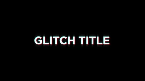 Glitch Title 8-bit text pixel dynamic glitch animation video game effect Stock Footage 313075990