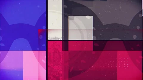 Glitch Title Sequence slideshow with high res Slow Motion Grunge Retro style Stock Footage 299573654