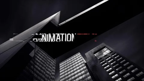 Glitch Titles After Effects素材