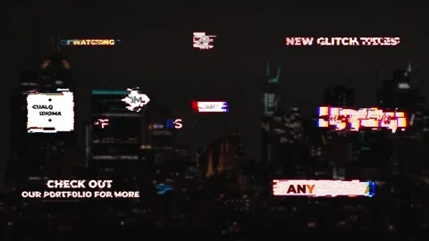 Glitch Titles || After Effects Stock After Effects