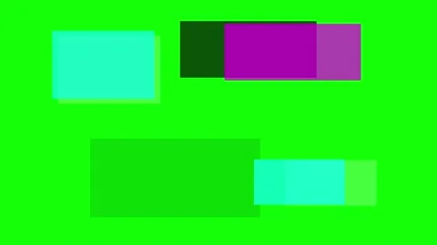 Glitch transition effect with white rectangles on green screen background d.. Stock Footage 337555623