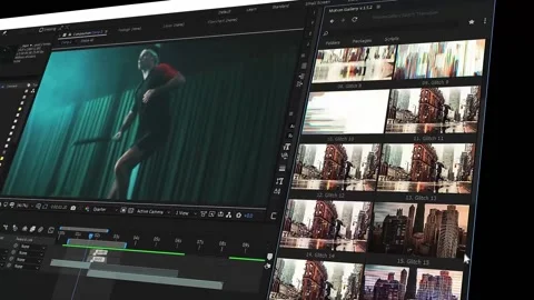 Glitch Transitions Stock After Effects
