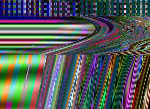 Glitch TV Error background Computer screen and Digital pixel noise abstract 스톡 일러스트