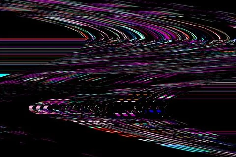 Glitch TV Error background Computer screen and Digital pixel noise abstract Stock Illustration