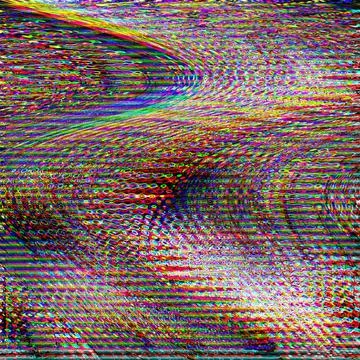 Glitch TV psychedelic Noise background Old screen error Digital pixel noise Stock Illustration