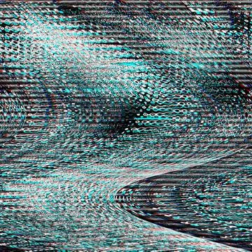 Glitch TV psychedelic Noise background Old screen error Digital pixel noise Illustrazione stock