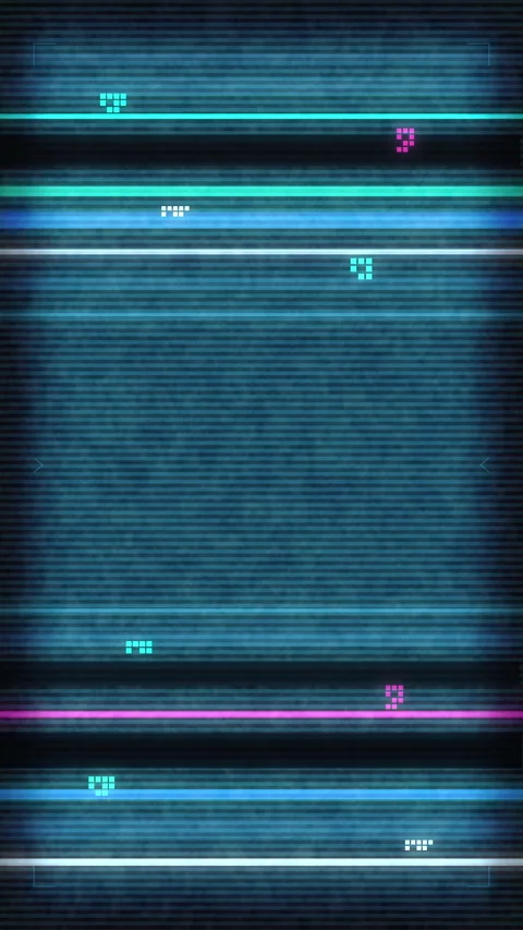 Glitch tv static noise screen loop vhs distortion error footage Stock Footage 346642629