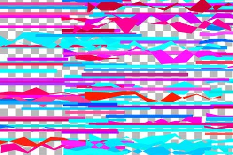 Glitch vector banner Illustrazione stock