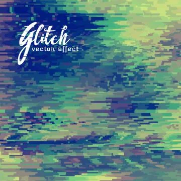 Glitch vector effect background for corrupt file Stock Illustration