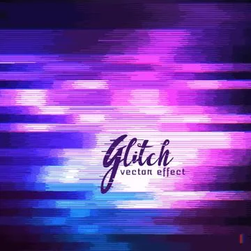 Glitch vector effect of image corruption Ilustración de archivo