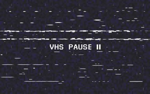 Glitch VHS on black background. Old tape effect. Glitched lines noise Illustrazione stock