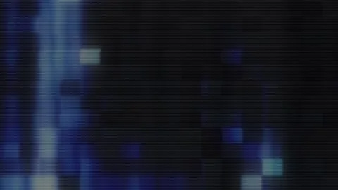 Glitch VHS effect leak dark blue abstract background light highlight grunge g Stock Footage 312641554