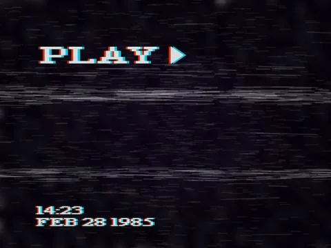 Glitch VHS Effect. Old Camera Screen. No Signal Stock Illustration