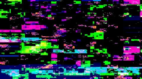 Glitch VHS effect. White horizontal distortions 스톡 일러스트