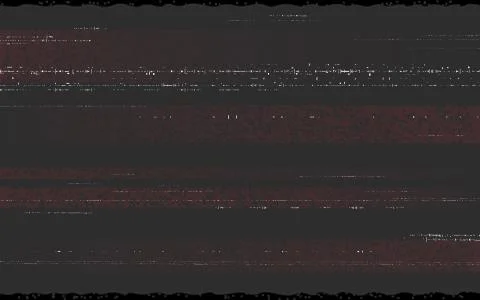 Glitch VHS overlay effect. Analog video template with horizontal distorted lines Illustrazione stock