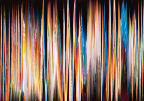 Glitch vibration colorful pattern interference Stock Illustration