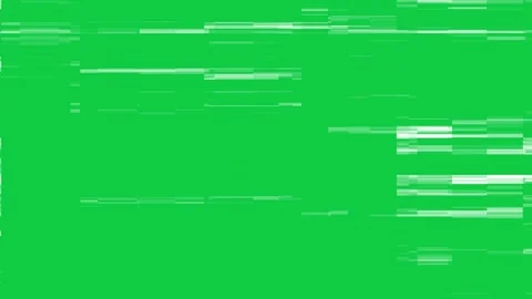 Glitch. Video Damage on a green screen. Glitch effect on green screen. Stock Footage 261750169